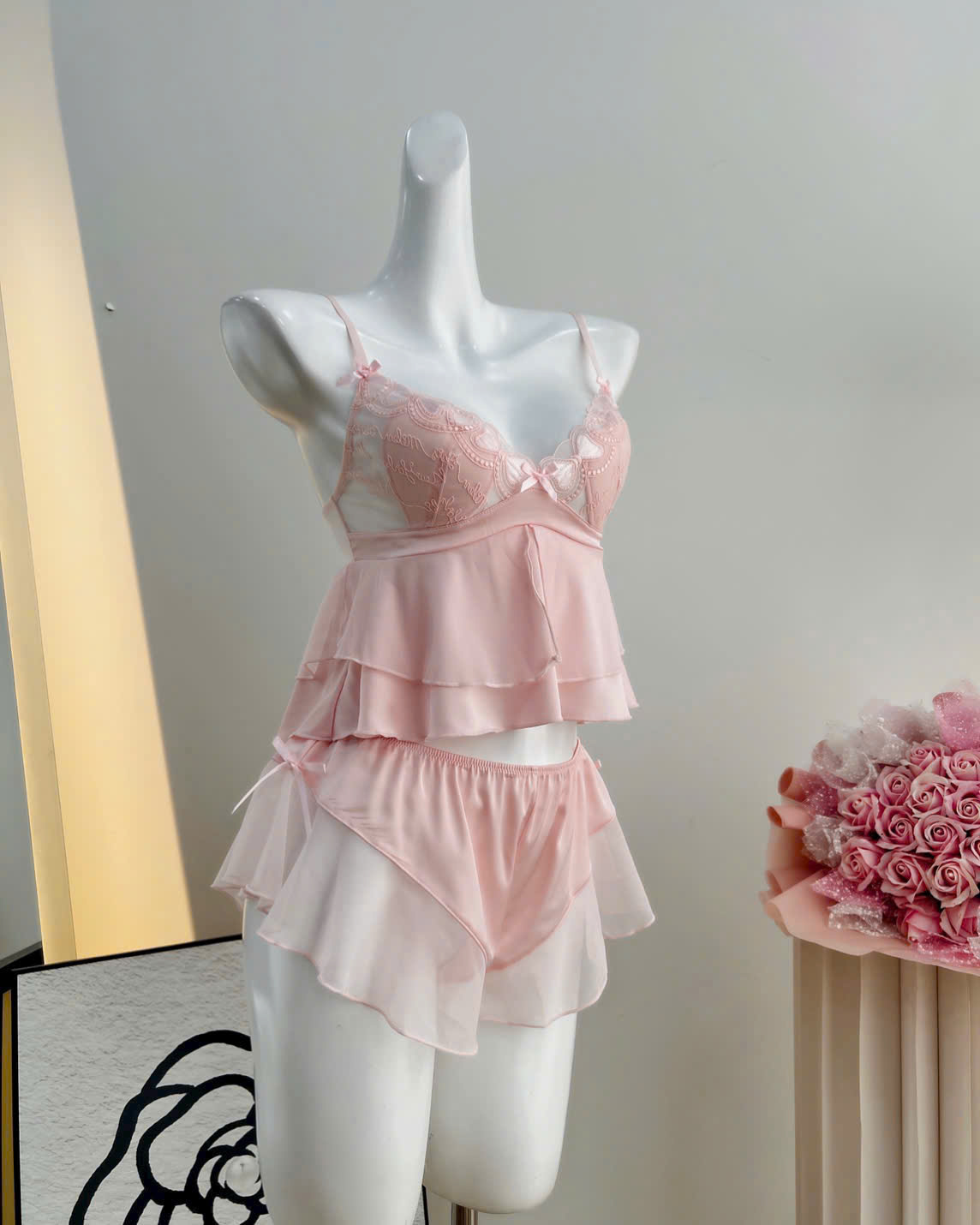 Bộ Đồ Ngủ Nữ Tính Ngọt Ngào