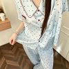 Bộ Pijama Lụa Chấm Bi