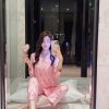 Bộ Pyjama Nơ Sọc Hồng