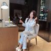 Bộ Pyjama Sọc Họa Tiết Cá Heo