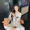 Bộ Pyjama Sọc Thanh Lịch