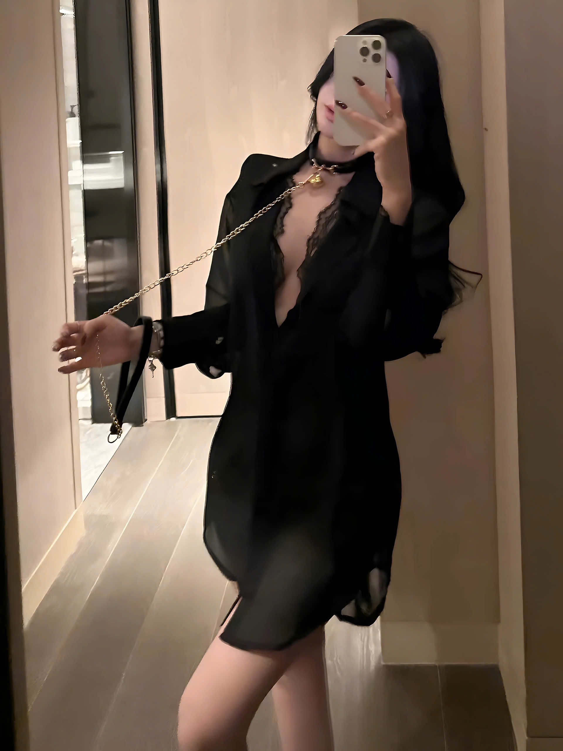 Váy Ngủ Dáng Sơmi Gợi Cảm