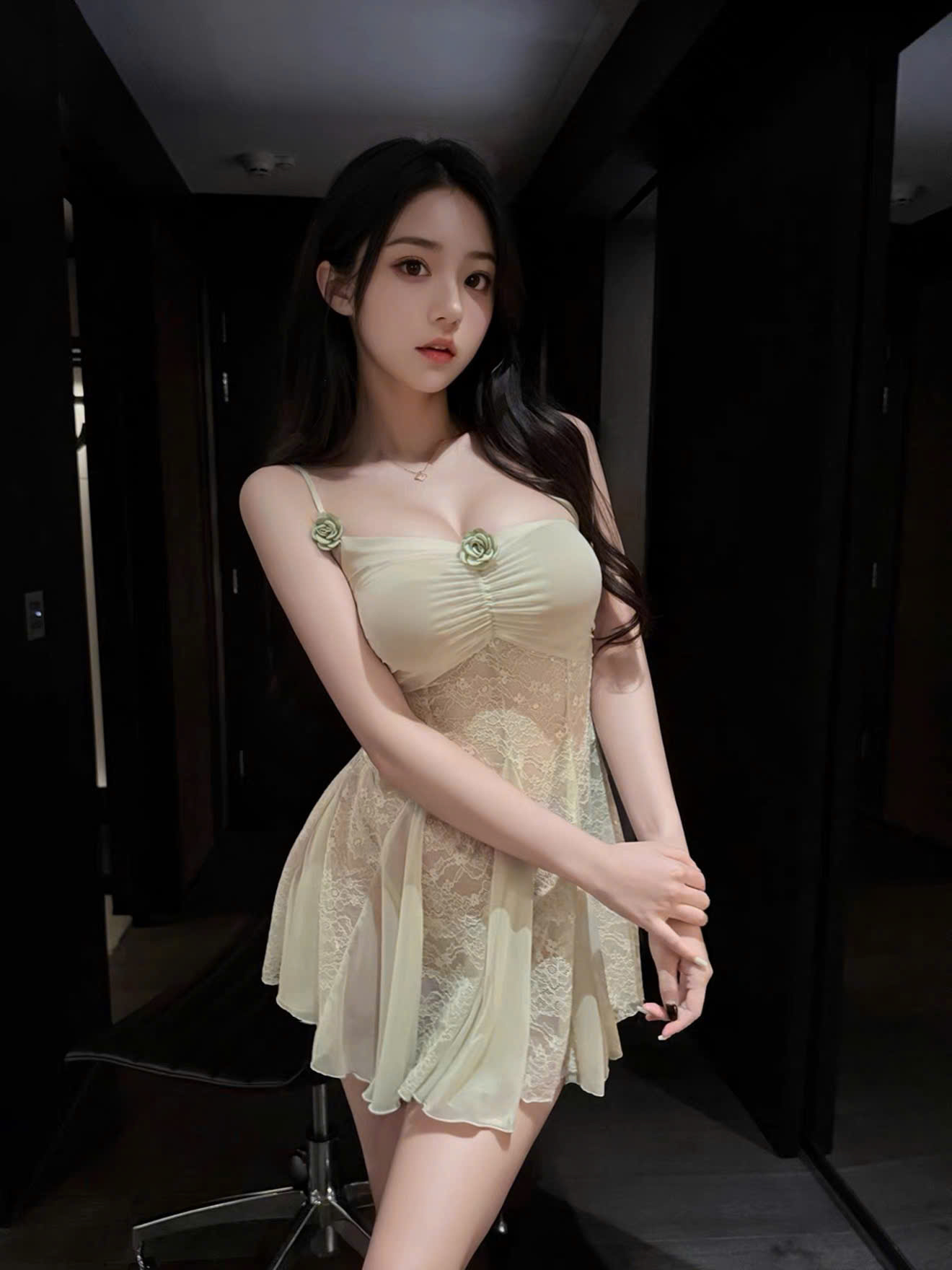 Váy Ngủ Ren Hoa Gợi Cảm