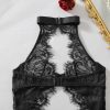 Bộ Bodysuit Cổ V Quyến Rũ