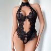 Bộ Bodysuit Cổ V Quyến Rũ