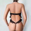 Bộ Bodysuit Cổ V Quyến Rũ